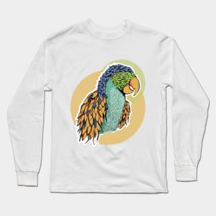 Colorful Guacamayo illustration Long Sleeve T-Shirt